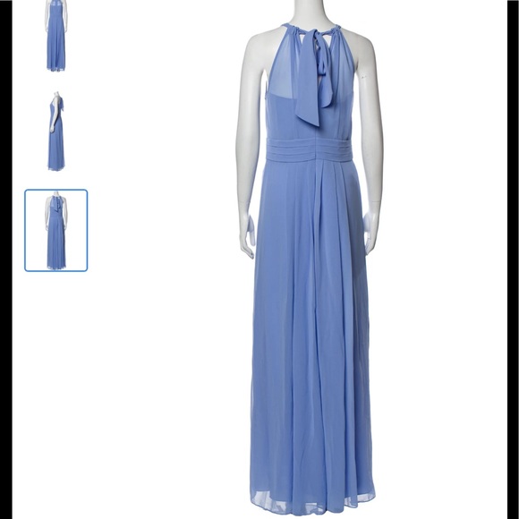 NWT HOBBS of London ALEXIS MAXI $335 DRESS, CORNFLOWER - Picture 5 of 14